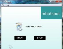 Бесплатная программа mHotspot превратит компьютер в Wi-Fi точку доступа Ics error mhotspot что делать